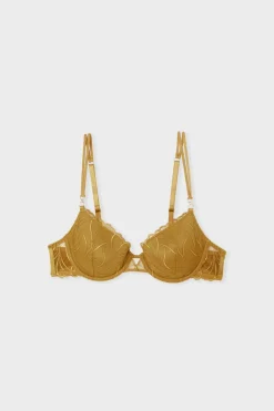 Sujetador N.4 - Copas finas con bordado floral