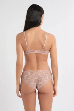 Sujetador N.4 - Copas finas de encaje tejido brillante