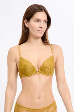 Sujetador N.2 - El push-up escote pronunciado con bordado floral