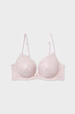 Sujetador N.2 - Sujetador el push-up escote pronunciado de encaje brillante