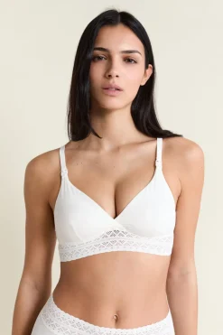 Sujetador N.8 - Triángulo sin aros premamá, clips de lactancia