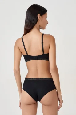 Sujetador sin aros de copa fina de algodón