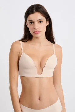 Sujetador sin aros de copa fina para escote bajo