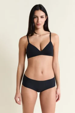 Sujetador sin aros de copas finas de microfibra