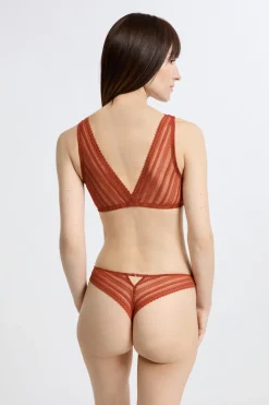 Sujetador sin aros post-mastectomía con abertura delantera