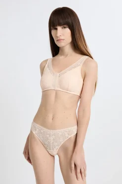 Sujetador sin aros post-mastectomía con abertura delantera