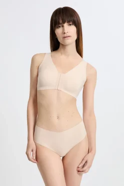 Sujetador sin aros post-mastectomía con abertura delantera