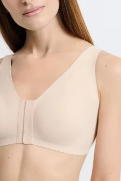 Sujetador sin aros post-mastectomía con abertura delantera