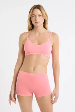 Sujetador sin costuras con algodón