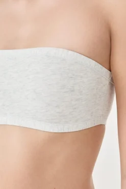 Sujetador sin tirantes sin aros de algodón orgánico elástico