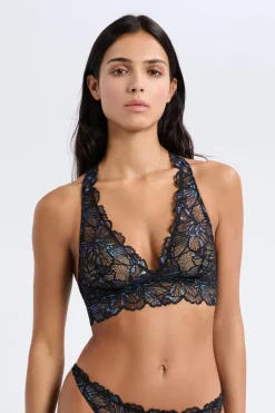 Sujetador tejido brillante