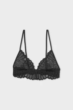 Sujetador triangular de encaje