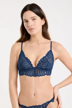 Sujetador triangular de encaje