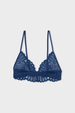 Sujetador triangular de encaje