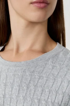 Suéter cuello redondo