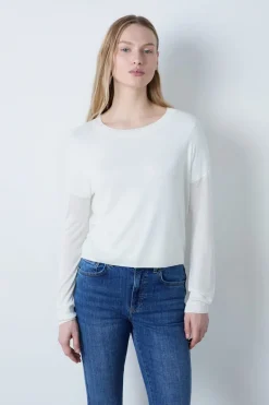 Suéter cuello redondo