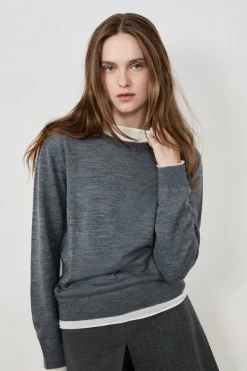 Suéter de manga larga de lana