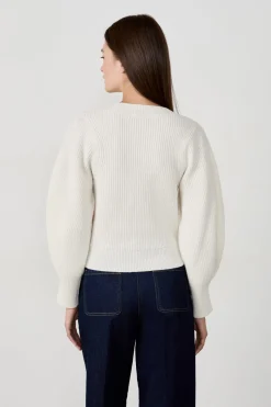 Suéter de mangas abullonadas