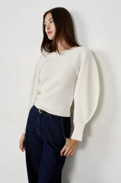 Suéter de mangas abullonadas