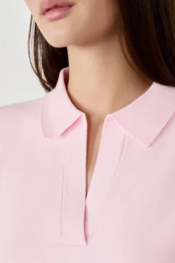 Suéter sin mangas cuello Polo