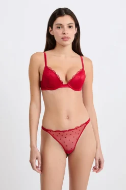 Tanga con detalles bordados