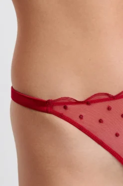 Tanga con detalles bordados