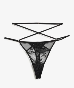 Tanga de encaje francés