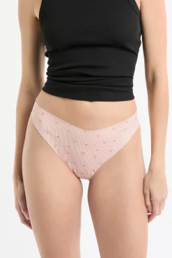 Tanga de microfibra sin costuras con motivos