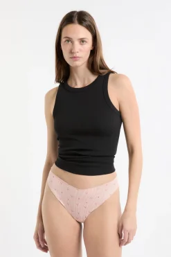 Tanga de microfibra sin costuras con motivos