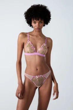 Tanga de tul bordado