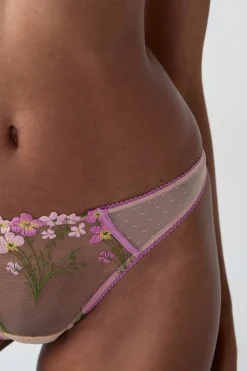 Tanga de tul bordado