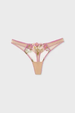 Tanga de tul bordado