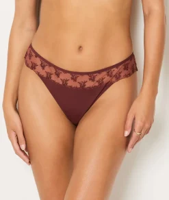 Tanga de tul bordado