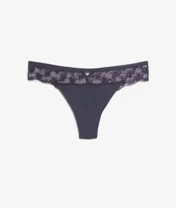 Tanga de tul bordado