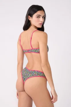 Top bikini floral