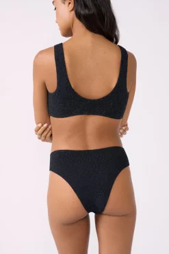 Top bikini tejido brillante