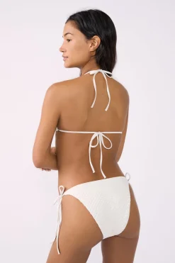 Top bikini triangular detalle joya