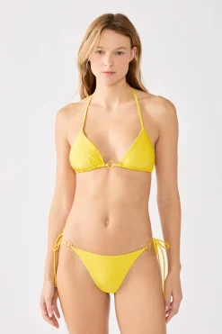 Top bikini triangular sin aros