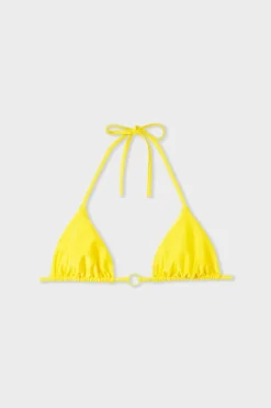 Top bikini triangular sin aros