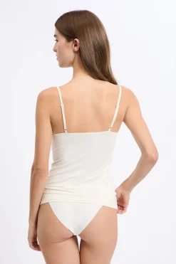 Top de malla térmica con tirantes finos