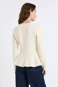 Top de manga larga con botones dorados