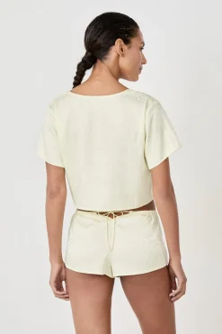 Top de pijama manga corta