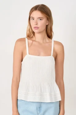 Top de tirantes de algodón