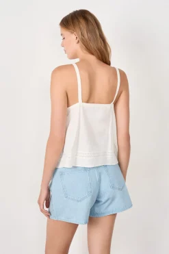 Top de tirantes de algodón