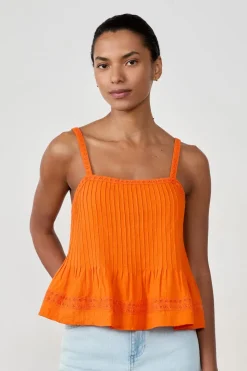 Top de tirantes de algodón