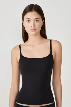 Top de tirantes de microfibra