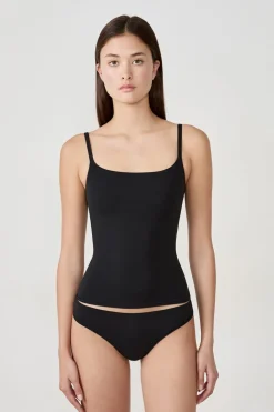 Top de tirantes de microfibra