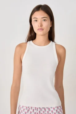 Top de tirantes de pijama de algodón