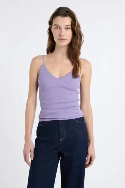 Top interior de algodón acanalado