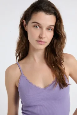 Top interior de algodón acanalado